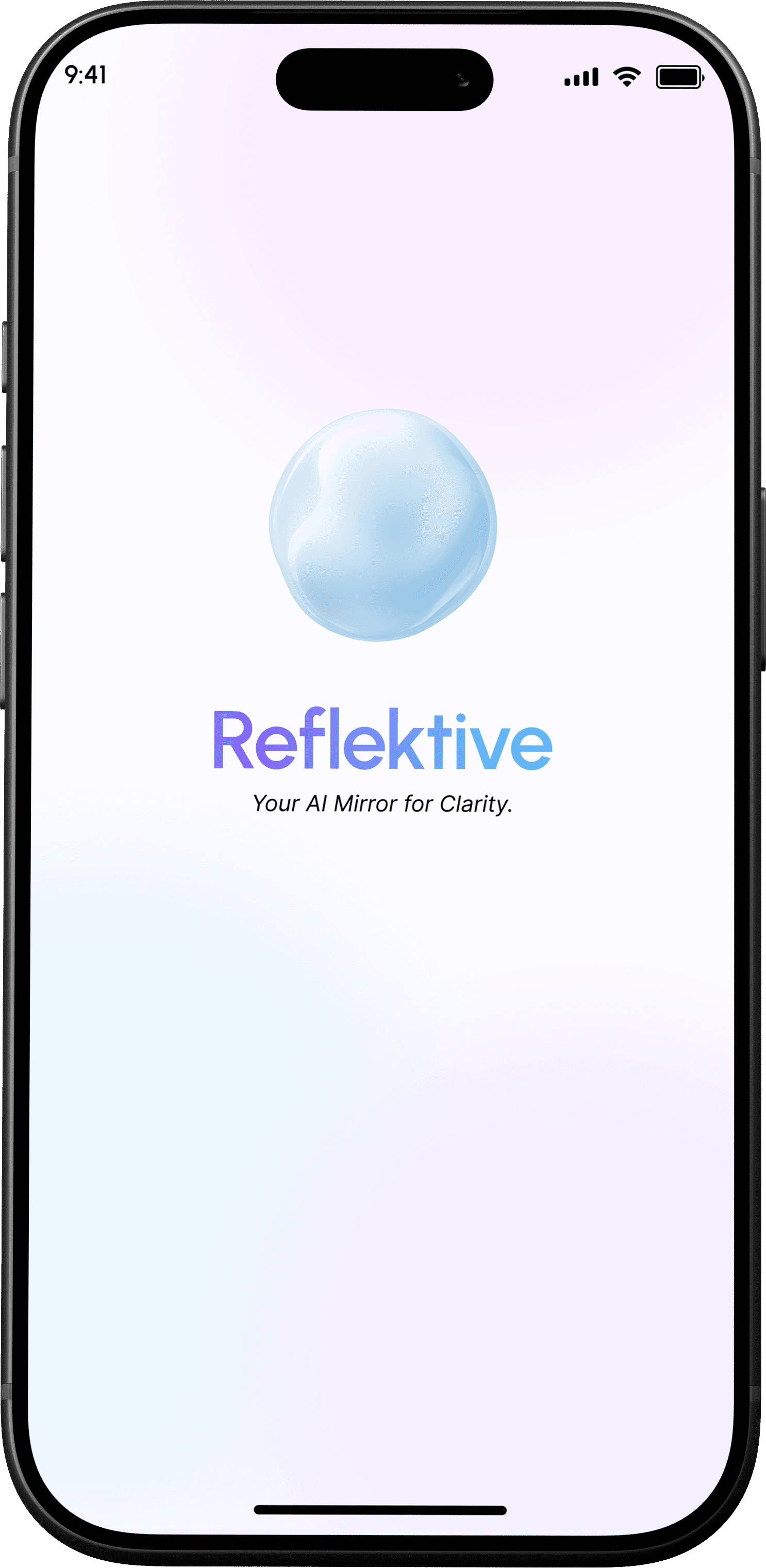 Reflektive App - Main Screen